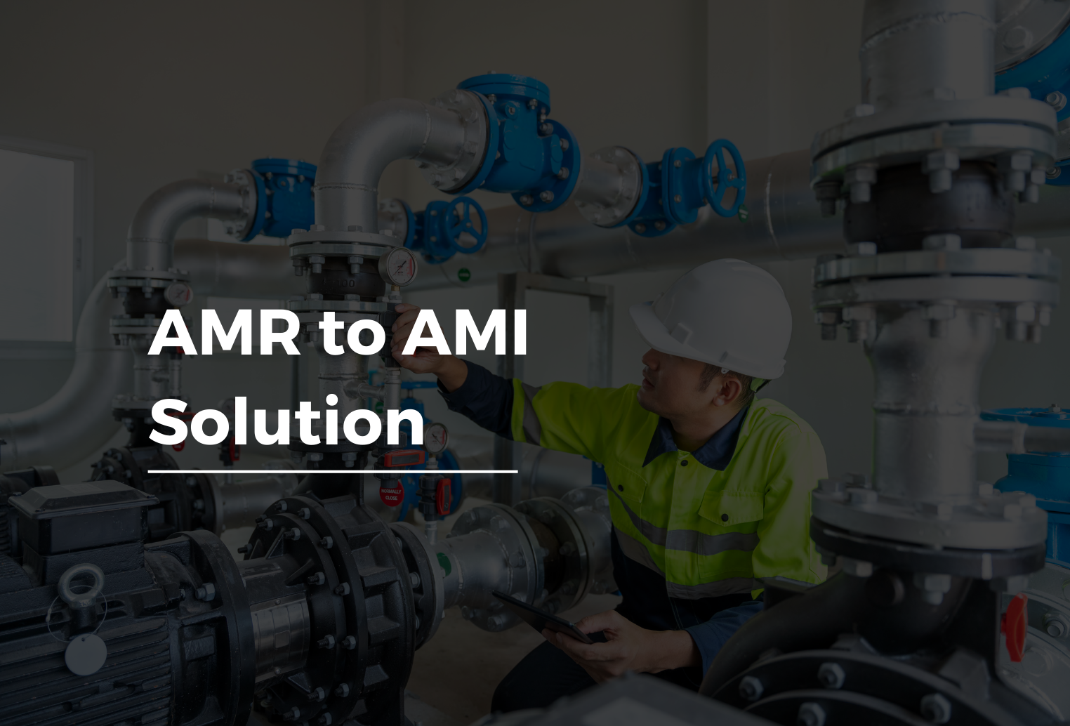 A Worker in Green Vest Inspecting A Pipe | Mainlink in Tampa, FL & Vilnius